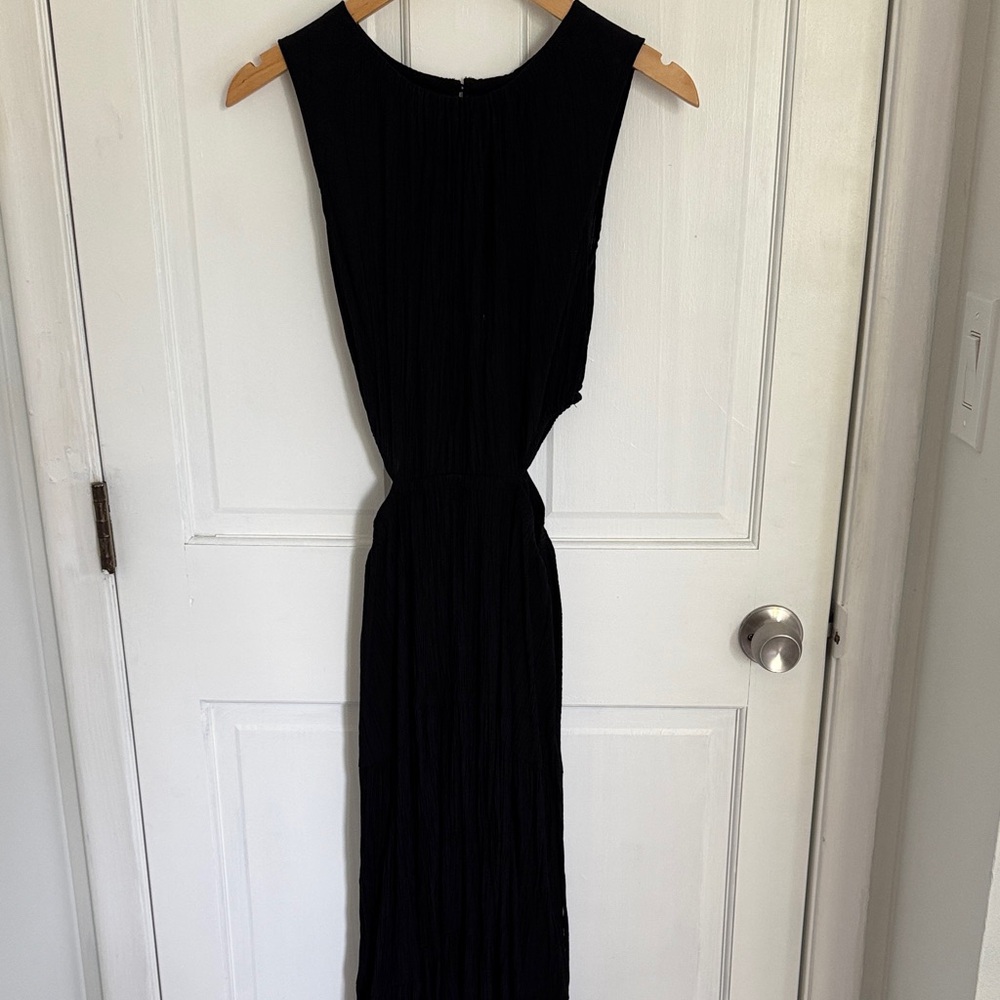 Mango Black Midi Dress